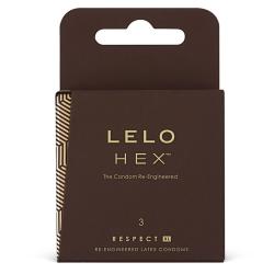 LELO Hex Respect XL - luxus óvszer (3db)