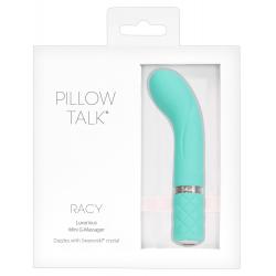 Pillow Talk Racy - akkus, keskeny G-pont vibrátor (türkiz)