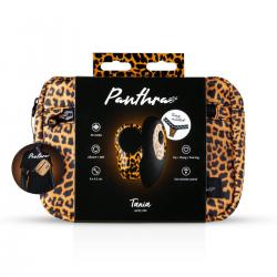 Panthra Tania - akkus, rádiós, vibrációs bugyi (leopárd-fekete)