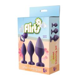 Flirts anal training kit - anál dildó szett (3db) - lila