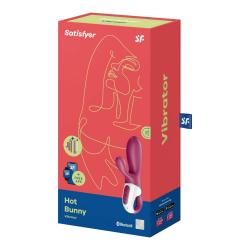 Satisfyer Hot Bunny - okos csiklókaros melegítő vibrátor (piros)