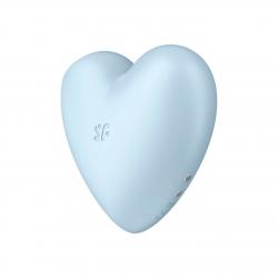 Satisfyer Cutie Heart - akkus léghullámos csiklóvibrátor (kék)