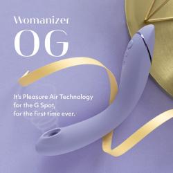 Womanizer OG - akkus, léghullámos 2in1 G-pont vibrátor (lila)