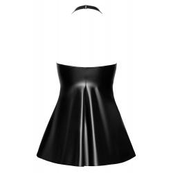 Noir - kigyóbőrmintás felsős miniruha (fekete)