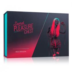 Secret Pleasure Chest - haladó BDSM készlet - 10 részes (piros)