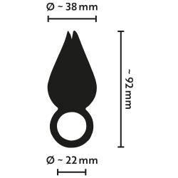 Belou - akkus, vízálló csiklóvibrátor ( fekete)