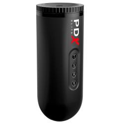 PDX Moto Blower - szívó, rezgő maszturbátor (fekete)