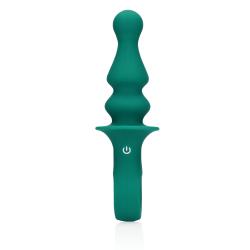 Loveline - akkus, gyöngyös anál vibrátor (zöld)