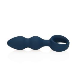 Loveline - anál dildó fogógyűrűvel - nagy (kék)