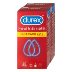 Durex Feel Intimate - vékonyfalú óvszer csomag (2x12db)