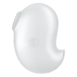 Satisfyer Cutie Ghost - akkus, léghullámos csiklóizgató (fehér)