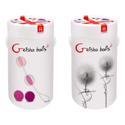 Geisha Balls 2 - variálható gésagolyó szett (pink-fehér)